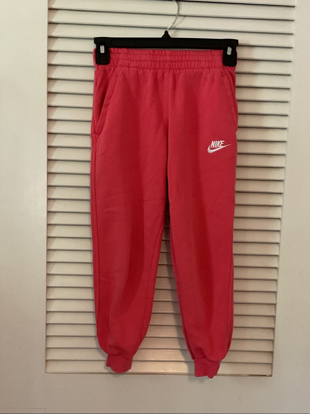 Nike Kids Coral-Pink Jogger Sweatpants